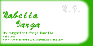 mabella varga business card